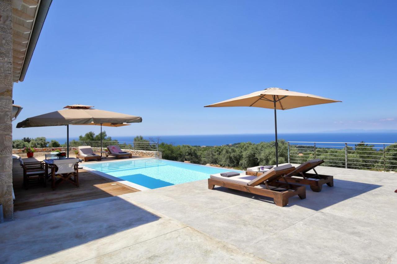 Tsakmakis Villas Luxury- Panoramic Sea View - Lefkada Tsoukaládhes Exteriör bild