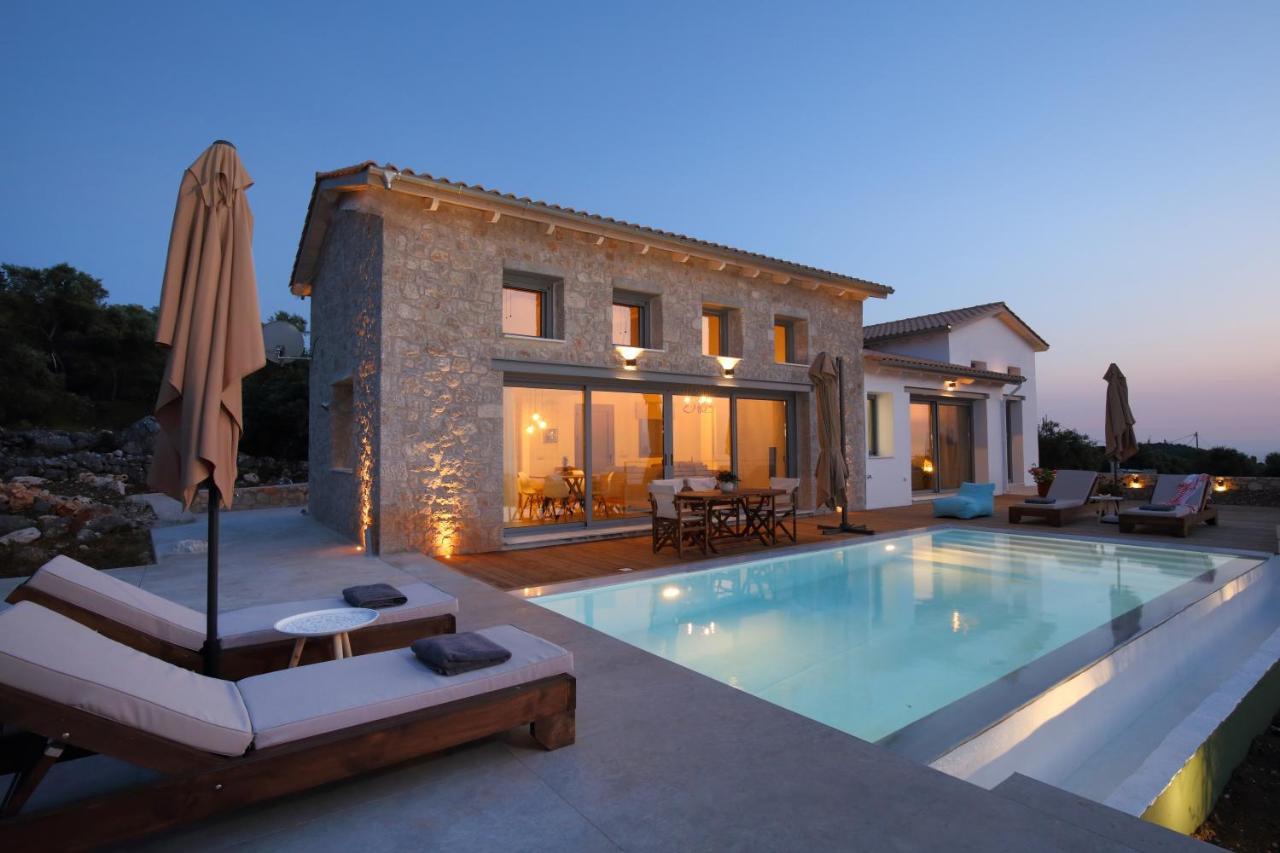 Tsakmakis Villas Luxury- Panoramic Sea View - Lefkada Tsoukaládhes Exteriör bild