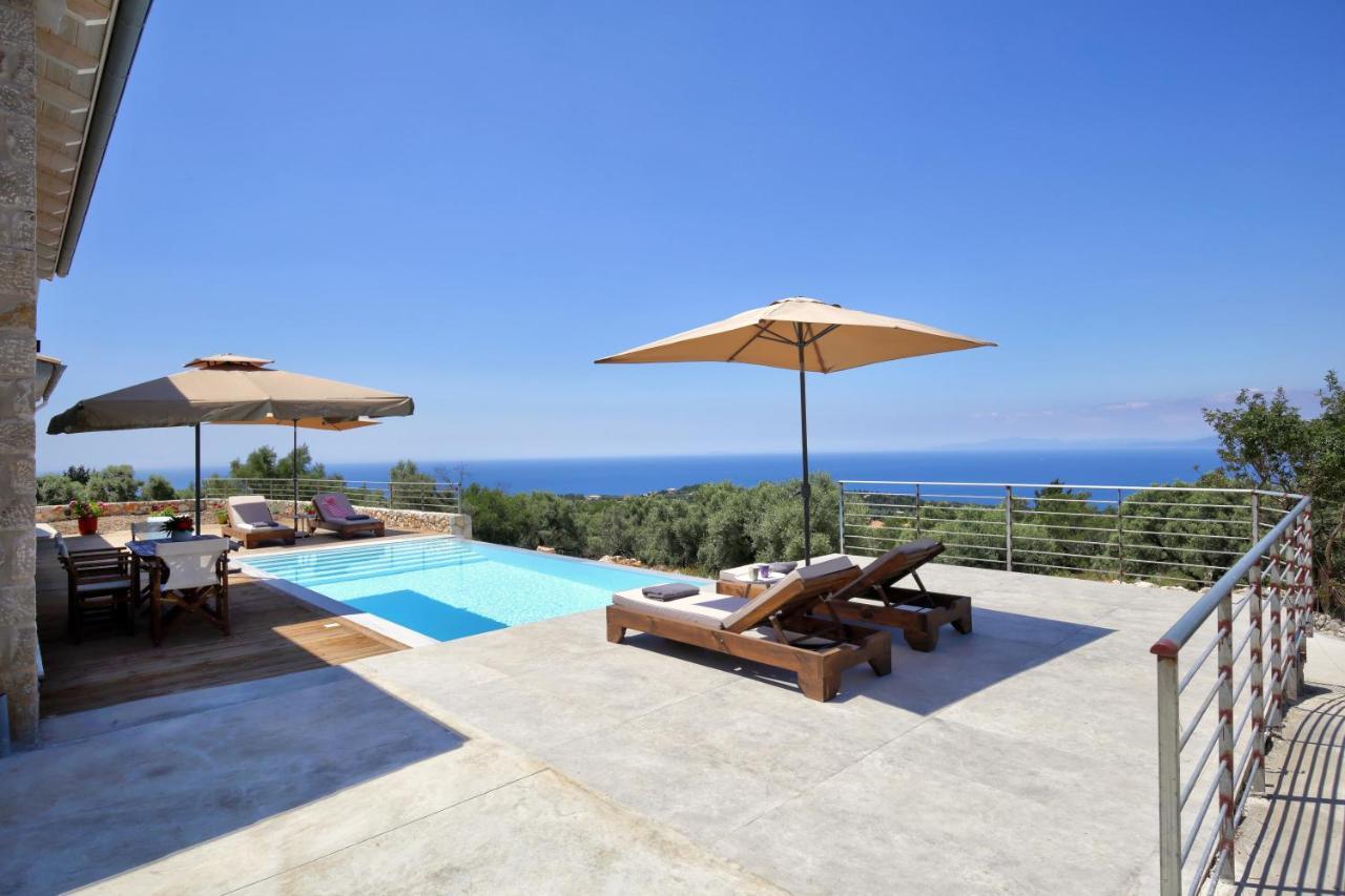 Tsakmakis Villas Luxury- Panoramic Sea View - Lefkada Tsoukaládhes Exteriör bild