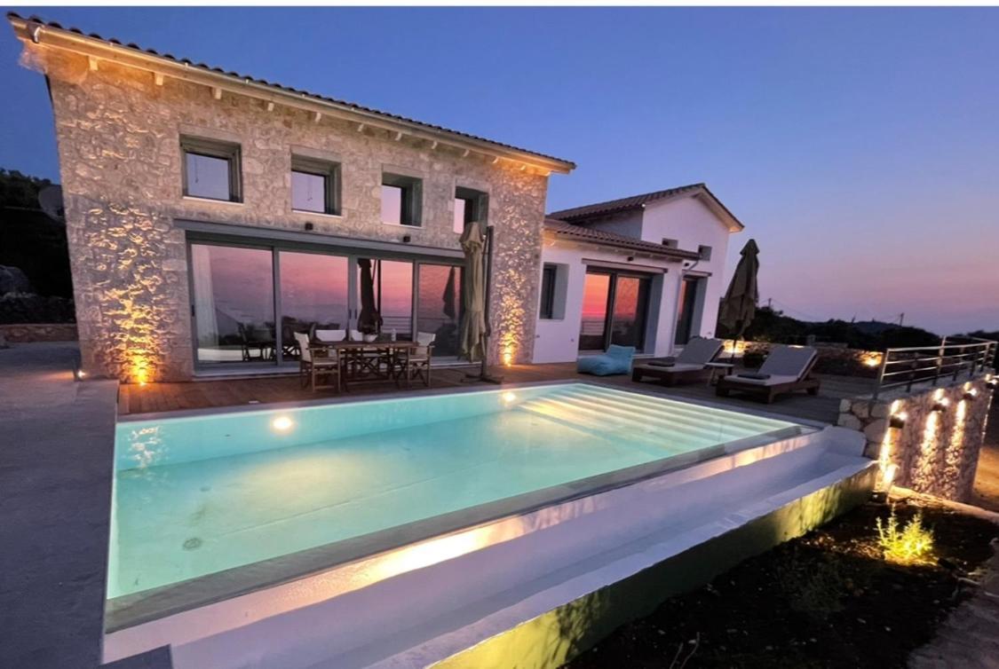 Tsakmakis Villas Luxury- Panoramic Sea View - Lefkada Tsoukaládhes Exteriör bild
